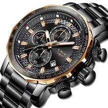 Chronographe A La Mode En Acier Avec Rétroéclairage