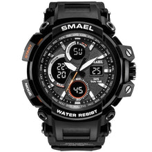 Chronographe Double-Horloge Militaire En Silicone Pour Homme Argent