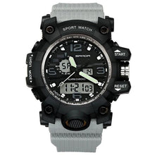 Chronographe Militaire Double-Horloge Gris