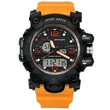 Chronographe Militaire Double-Horloge Orange