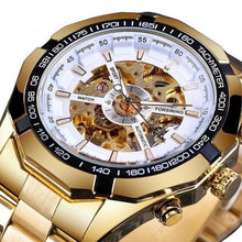 Montre Avec Mécanisme Profond En Acier Blanc
