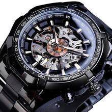 Montre Avec Mécanisme Profond En Acier Noir