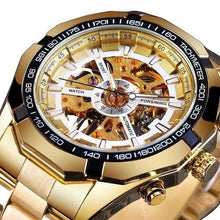Montre Avec Mécanisme Profond En Acier Or Blanc