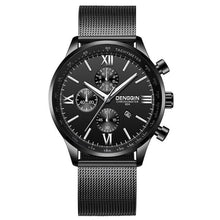 Montre Chronographe Homme En Maille Dacier Noir
