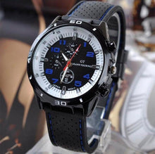 Montre Course Gt Sport Pour Homme Blanc Bleu