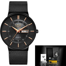 Montre En Maille Dacier Pour Homme Or Noir