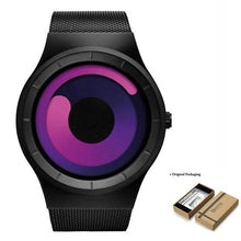 Montre Futuriste Unisexe En Acier Sans-Bouton D