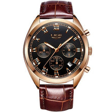 Montre Homme Classique En Cuir Cousu Avec Calendrier