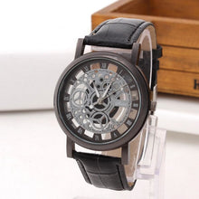 Montre Homme Cuir Squelette Luxe