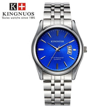 Montre Homme De Luxe En Acier Ou Cuir Bleu