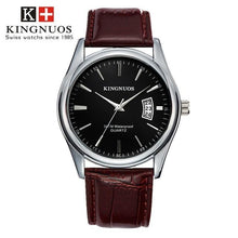 Montre Homme De Luxe En Acier Ou Cuir Marron Noir