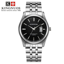 Montre Homme De Luxe En Acier Ou Cuir Noir