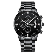 Montre Homme En Acier Avec Chronographe Et Calendrier D