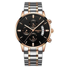 Montre Homme En Acier Avec Chronographe Et Calendrier E
