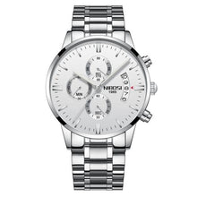 Montre Homme En Acier Avec Chronographe Et Calendrier H