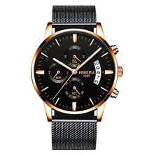 Montre Homme En Acier Avec Chronographe Et Calendrier R