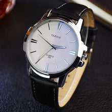 Montre Homme Entreprise Luxe Slim Avec Verre Bleu Noir Et Blanc