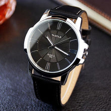 Montre Homme Entreprise Luxe Slim Avec Verre Bleu Noir