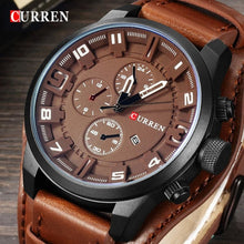 Montre Homme Grand Cadran Bracelet En Cuir