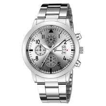 Montre Homme Luxe Dateur Quartz Argent