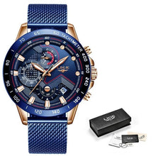 Montre Homme Luxe Décontracté Chronographe Etanche