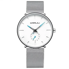 Montre Homme Maille Décontracté Argent