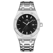 Montre Homme Mécanique Automatique En Acier Noir Argent