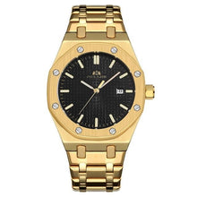 Montre Homme Mécanique Automatique En Acier Noir Or