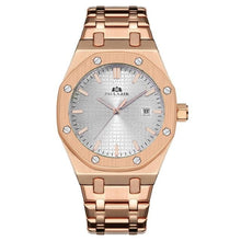 Montre Homme Mécanique Automatique En Acier Rose Gold Blanc