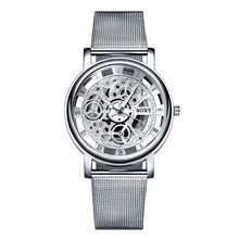 Montre Homme Mécanisme Nu Bracelet En Acier