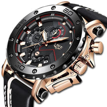 Montre Homme Militaire En Cuir Sport Grand Cadran Chronographe