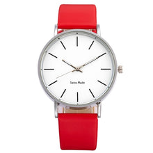Montre Homme Minimale Mode Suisse Rouge