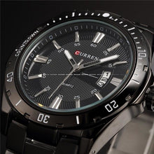 Montre Homme Slim Décontracté En Acier Noir