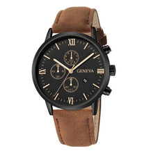 Montre Homme Slim En Cuir Rugueux Complexe C