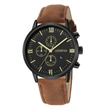 Montre Homme Slim En Cuir Rugueux Complexe D
