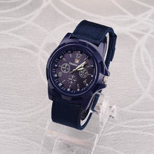 Montre Homme Sport Armée Militaire Décontracté Bleu
