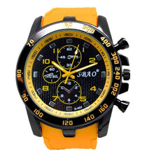 Montre Homme Sport Militaire En Caoutchouc Jaune