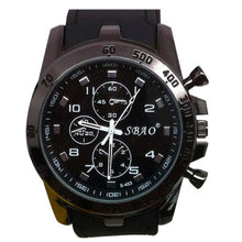 Montre Homme Sport Militaire En Caoutchouc Noir