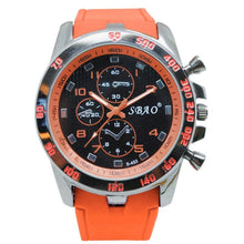 Montre Homme Sport Militaire En Caoutchouc Orange