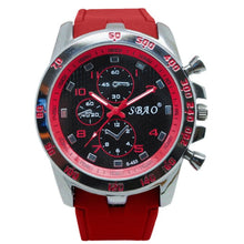 Montre Homme Sport Militaire En Caoutchouc Rouge