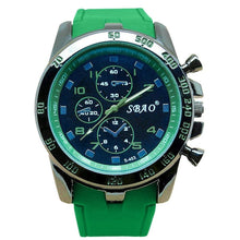 Montre Homme Sport Militaire En Caoutchouc Vert