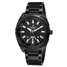 Montre Masculine Décontracté En Acier Noir