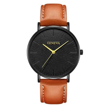 Montre Minimale Slim En Cuir Pour Homme D