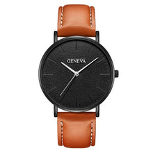 Montre Minimale Slim En Cuir Pour Homme H