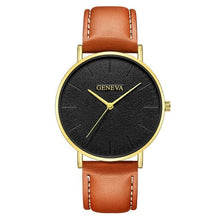 Montre Minimale Slim En Cuir Pour Homme L