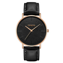 Montre Minimale Slim En Cuir Pour Homme O