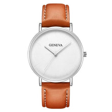 Montre Minimale Slim En Cuir Pour Homme R
