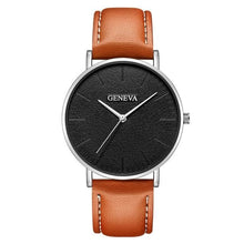 Montre Minimale Slim En Cuir Pour Homme T