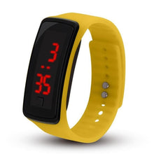 Montre Sport Electronique Pour Homme Et Femme Jaune