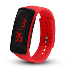 Montre Sport Electronique Pour Homme Et Femme Rouge